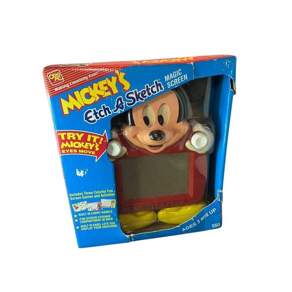 Vintage Etch A Sketch Mickey Mouse Disney 1991 Ohio Art New in Box - Picture 2 of 9